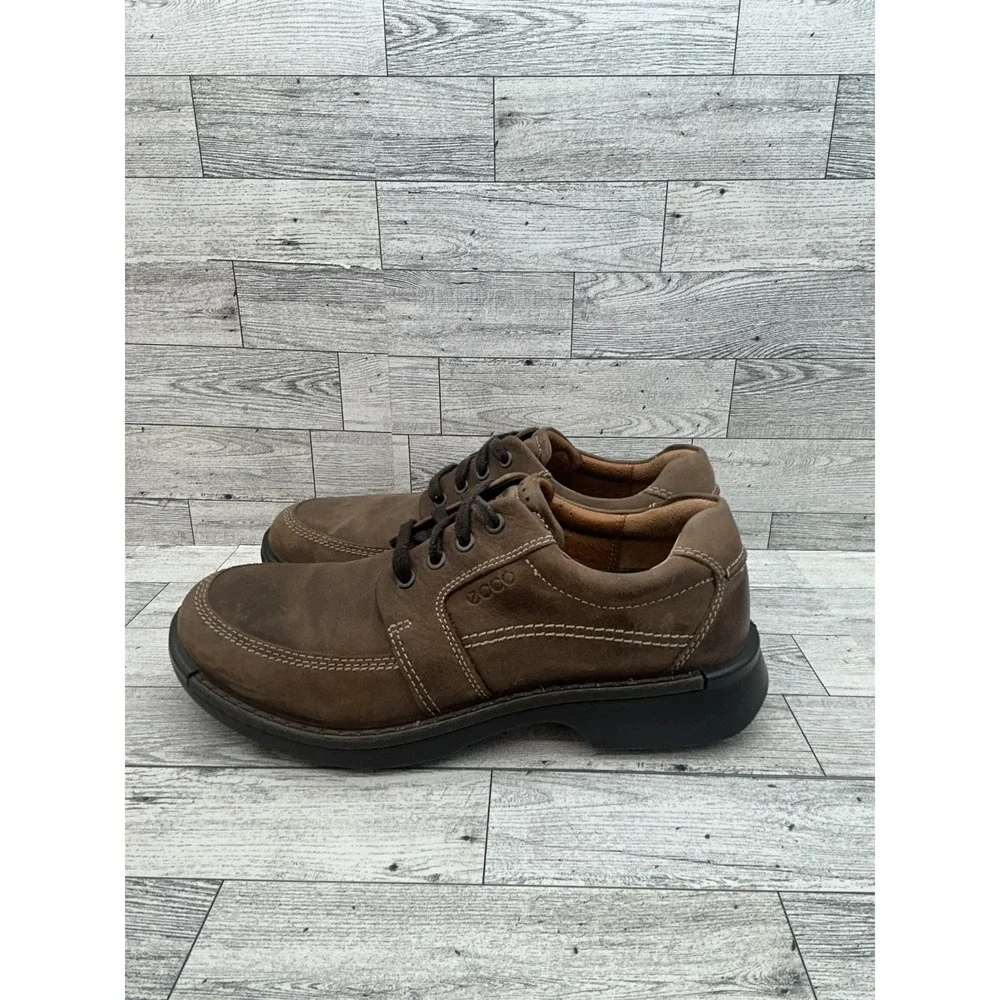 Ecco Shoes Mens Size 8 Casual‎ Comfort Oxford Walking Leather Lace Up 500104